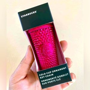 Starbucks Sangria Studded Keychain Ornament